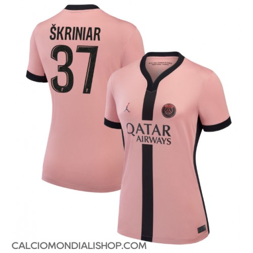 Maglie da calcio Paris Saint-Germain Milan Skriniar #37 Terza Maglia Femminile 2024-25 Manica Corta